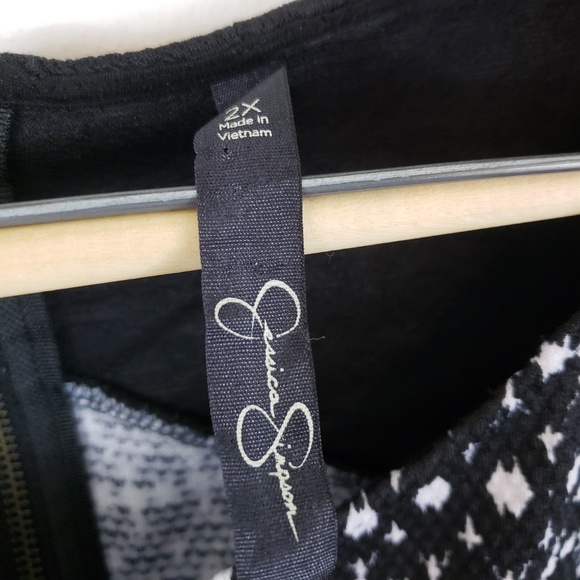Jessica Simpson Crop Top | Textured Zip Back XXL - Picture 3 of 5